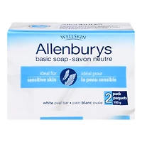 Allenburys Basic Soap - White - 2 x 100g