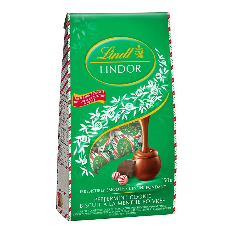 Lindt Lindor Chocolate - Peppermint Cookie - 150g