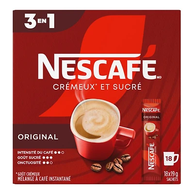 Nescafe Sweet and Creamy Original instant Coffee Mix - 18x19g