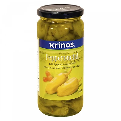 Krinos Pepperoncini Pickled Peppers - 500ml