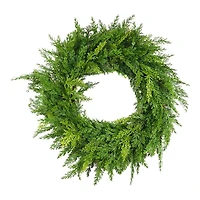 WREATH CEDAR REAL-TOUCH in Green
