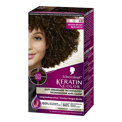 Schwarzkopf Keratin Color Permanent Hair Color - Medium Brown (5.0)