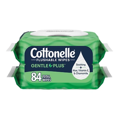 Cottonelle GentlePlus Cleaning Wipes - 2 x 42 Count