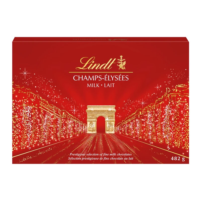 LINDT CHAMPS ELYSEES MILK 482G