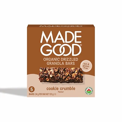 Made Good Chocolate Drizzled Granola Bar - Cookie Crumble - 120g/5pk