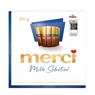 Merci Chocolate - Milk Chocolate - Assorted - 200g