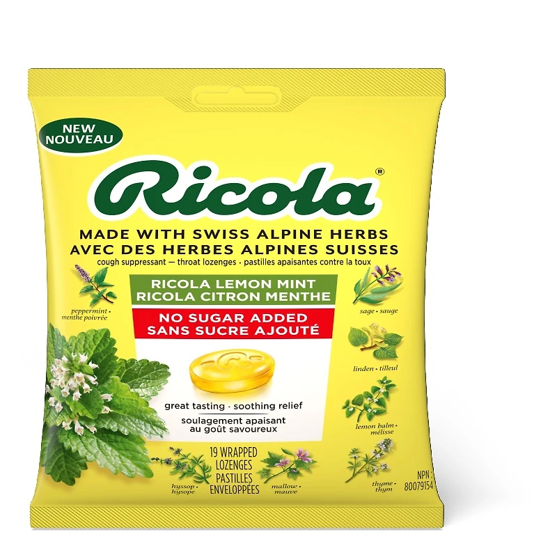 RICOLA BAG LEMON NSA 19'S in Mint