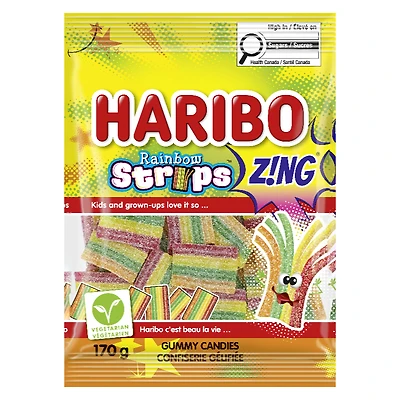 Haribo Rainbow Strips Sour Fruit Gummies - 170g