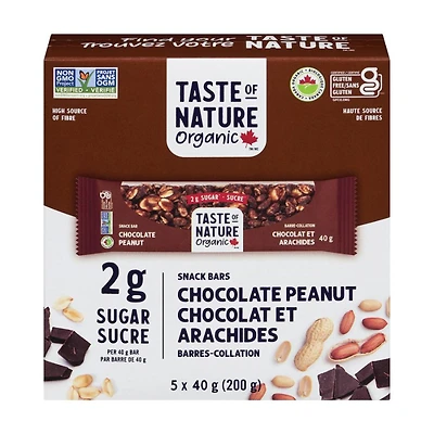TASTE OF NATURE CHOCO PEANUT 5X40G