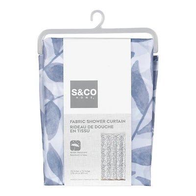 S & Co Home Shower Curtain