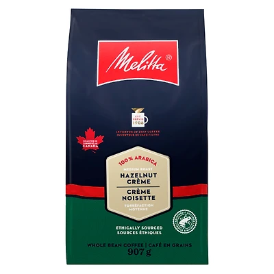 Melitta Whole Beans Rainforest Alliance Hazelnut - 907g