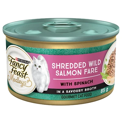 Fancy Feast Wet Cat Food - Shredded Wild Salmon Fare - 85g
