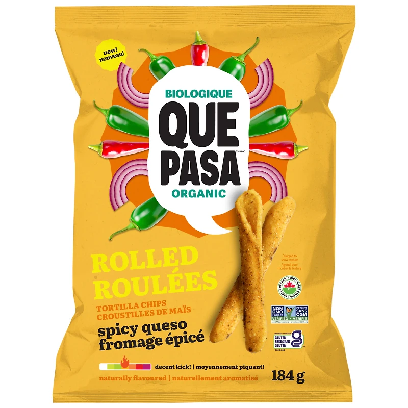 QUE PASA ROLLED SPICY QUESO 184G