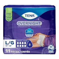 TENA Overnight Incontinence Underwear - Large