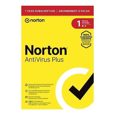 Norton AntiVirus Plus - 1 Device/1 Year - 21400028