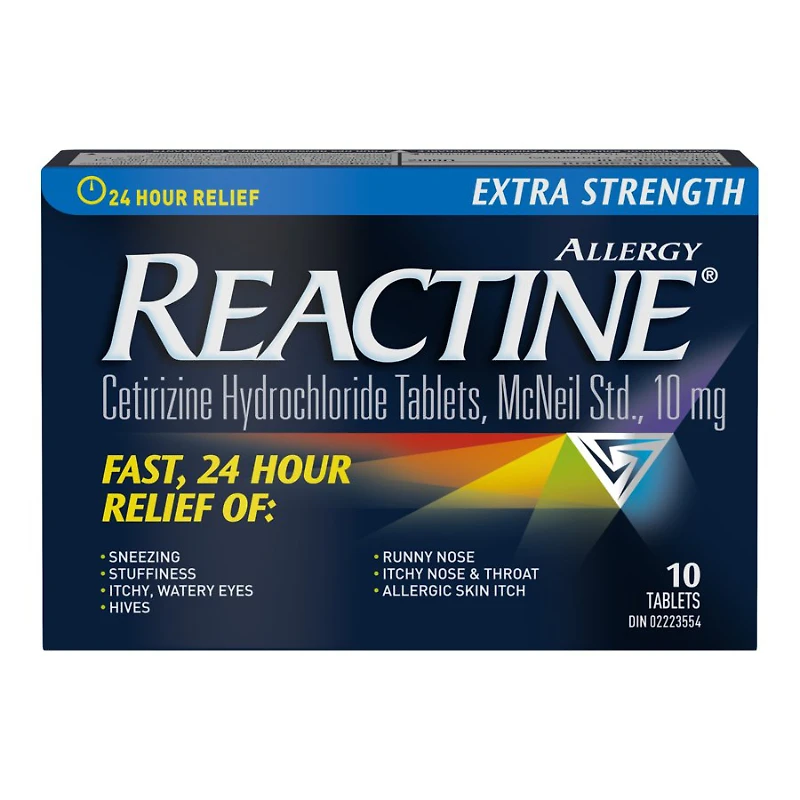 Reactine Allergy Extra Strength Cetirizine Hydrochloride Tablets - 10mg