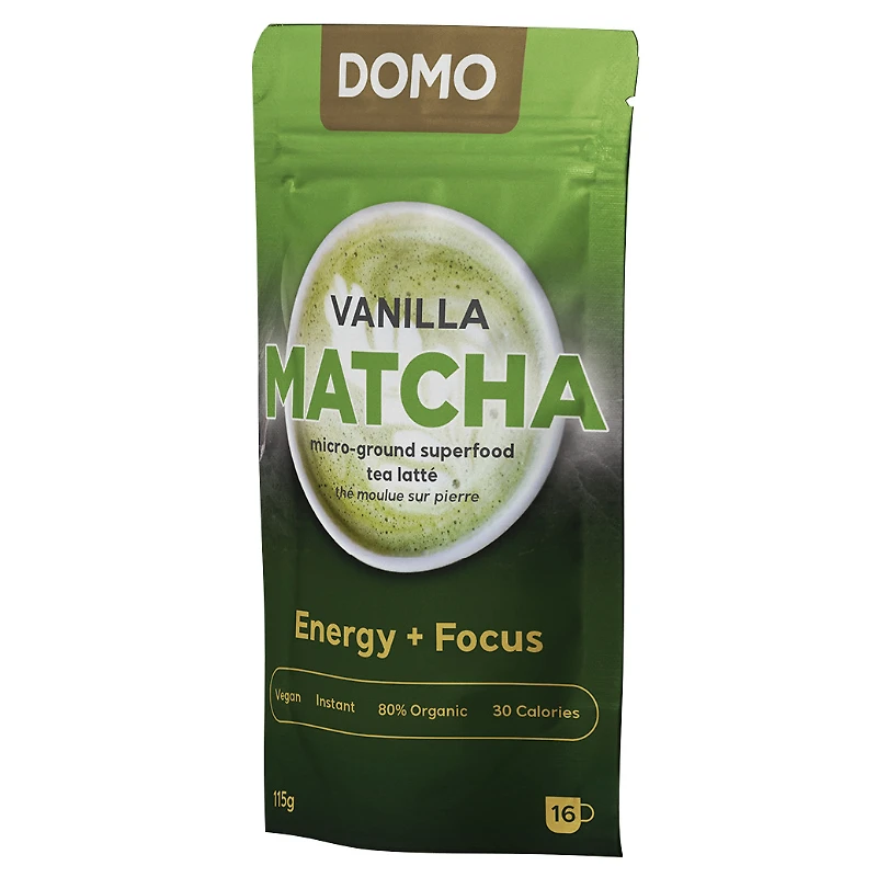 Domo Stone-Ground Tea - Vanilla Matcha - 115g