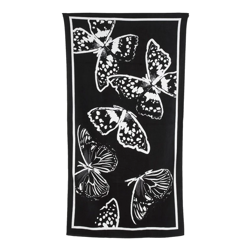SORBETTO BEACH TOWEL in Black