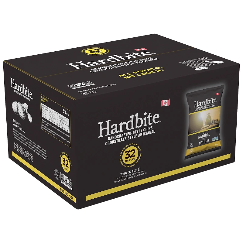 Hardbite Medium Pack All Natural Chips - 32x32g