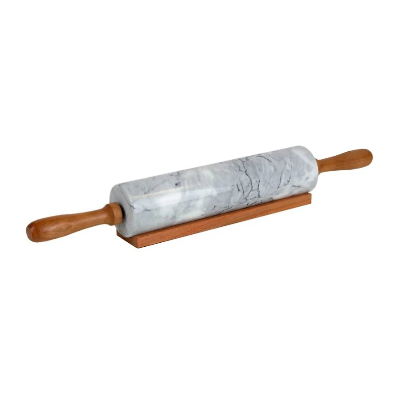 HOME BASICS ROLLING PIN in White
