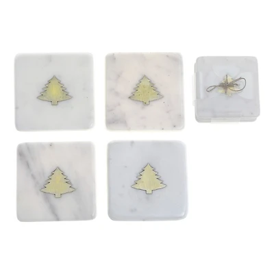 E/HOME MARBLE TREES COASTER
