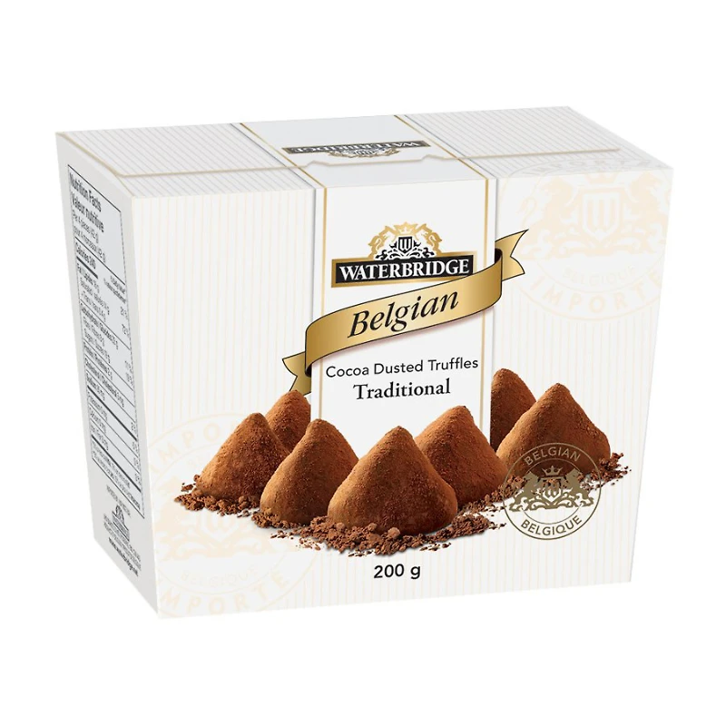Waterbridge Belgian Dusted Truffles - Milk Chocolate - 200g