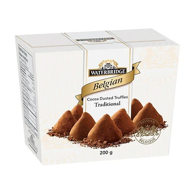 Waterbridge Belgian Dusted Truffles - Milk Chocolate - 200g