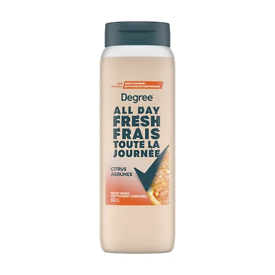 DEGREE BODYWASH FRESH CITRUS 600ML