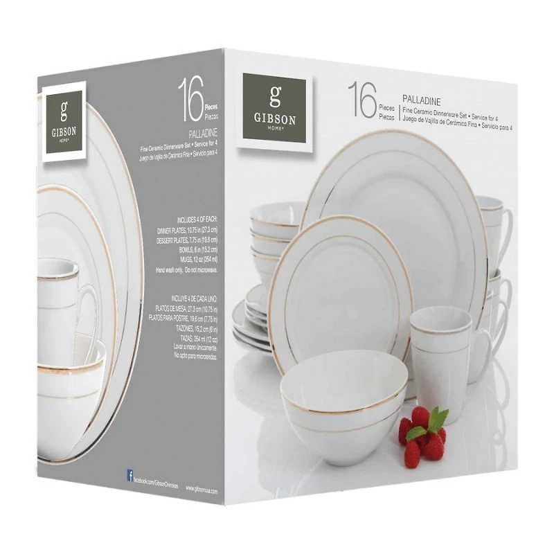 GIBSON HOME CERAMIC D/W SET