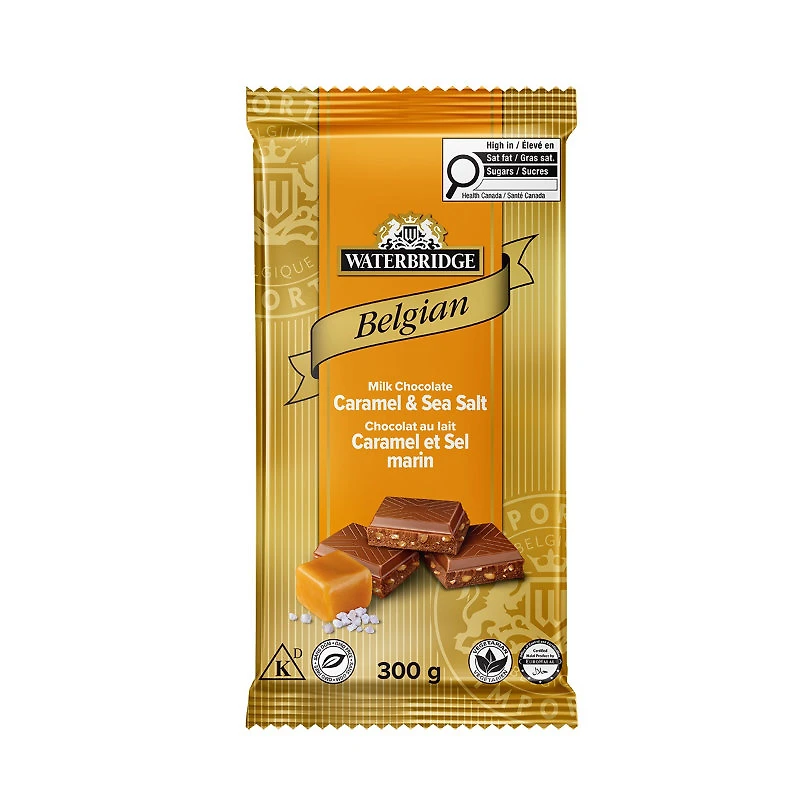 Waterbridge Chocolate Bar - Caramel & Sea Salt - 300g
