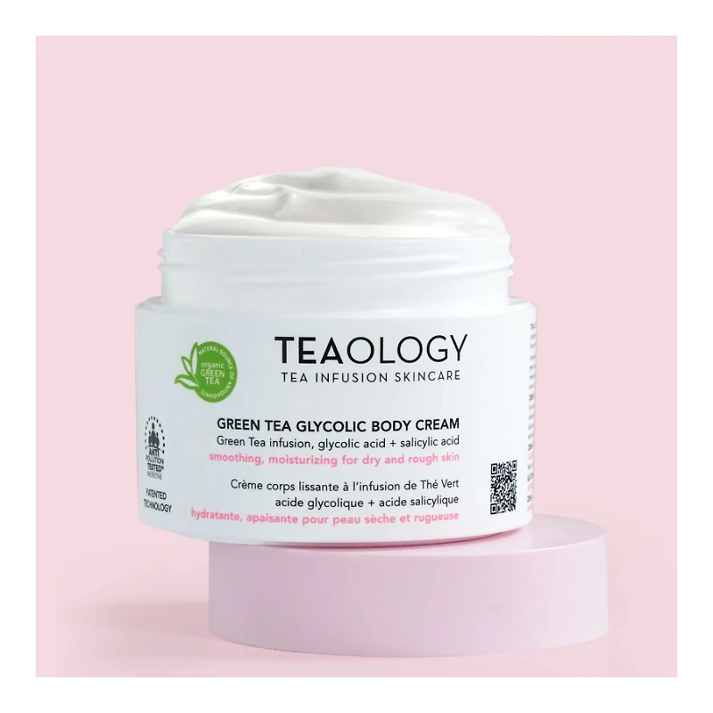 TEAOLOGY GLYC BODY CR GR TEA 260ML