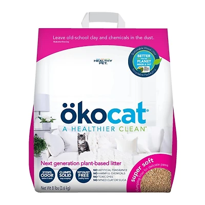 Okocat Clumping Wood Cat Litter Box - 8lb