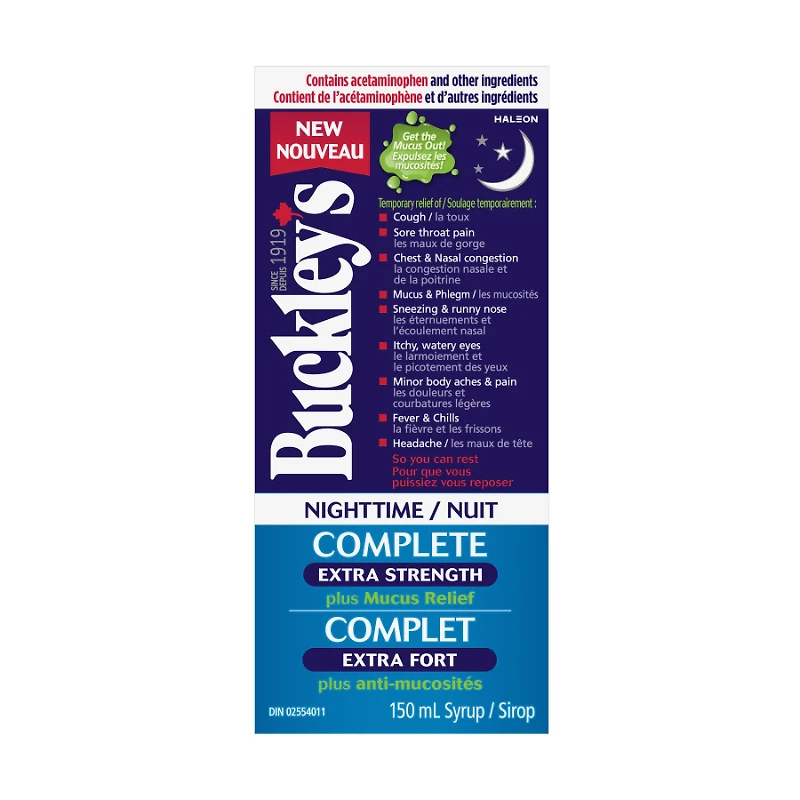 BUCKLEY'S NIGHT EX MUCUS 150ML