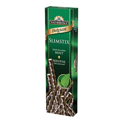 Waterbridge Belgian Slimstix - Dark Chocolate Mint - 75g