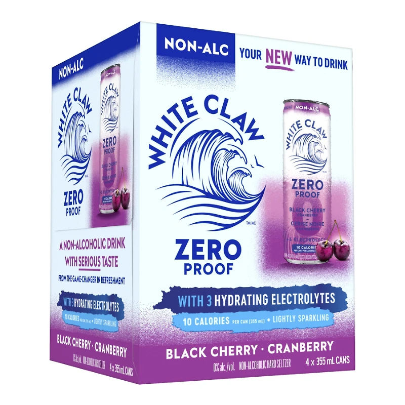 CLAW ZERO BLACK CHERRY 4X355ML in White