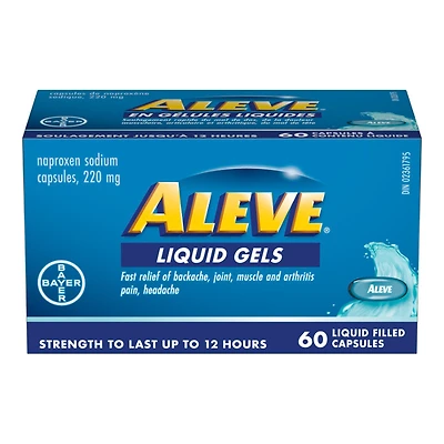 ALEVE LIQUID GELS 220MG 60'S