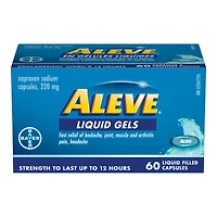 ALEVE LIQUID GELS 220MG 60'S