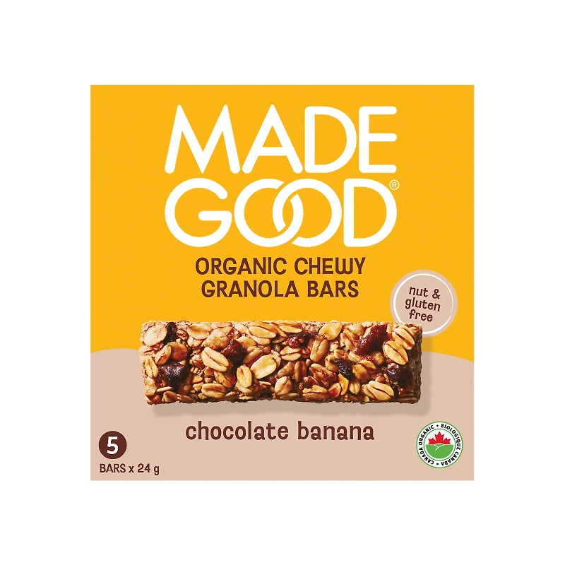 Made Good Chocolate Banana Granola Bar - 5pk/120g