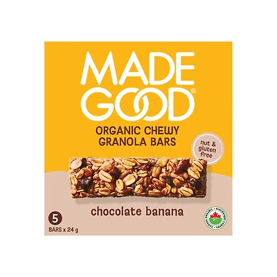 Made Good Chocolate Banana Granola Bar - 5pk/120g