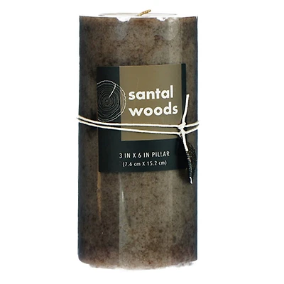 ALAURA CANDLES PILLAR MOTTLD