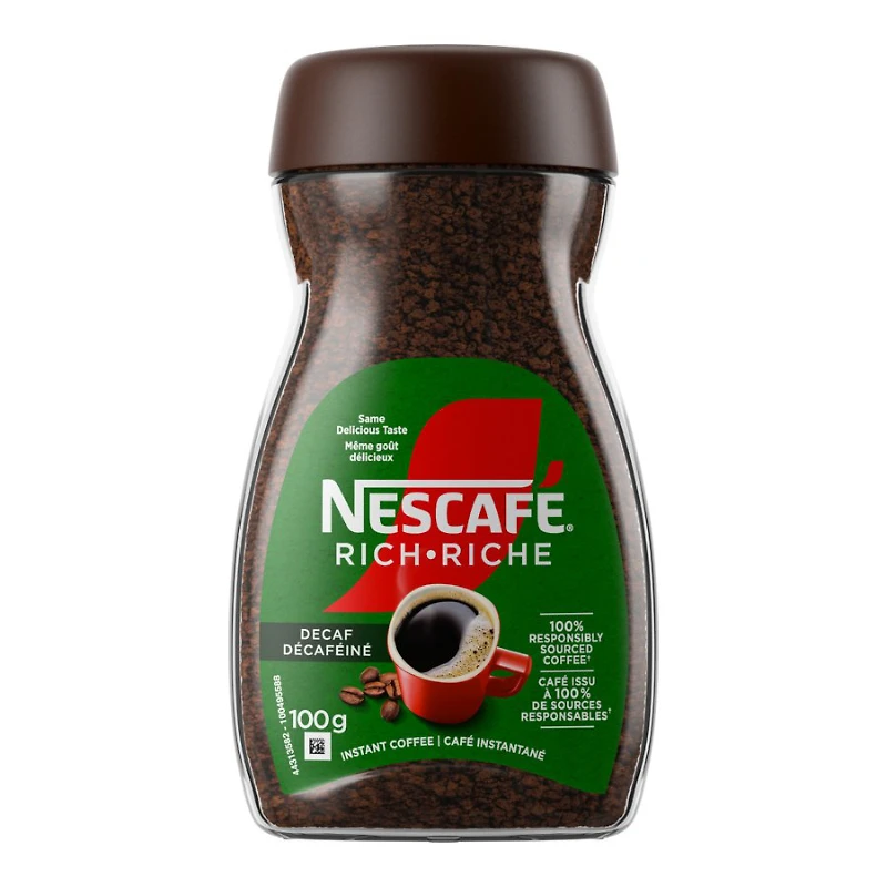 Nescafe Rich Instant Coffee - Decaffeinated - 100g