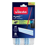 VILEDA H2PRO FLAT MOP REFILL in White