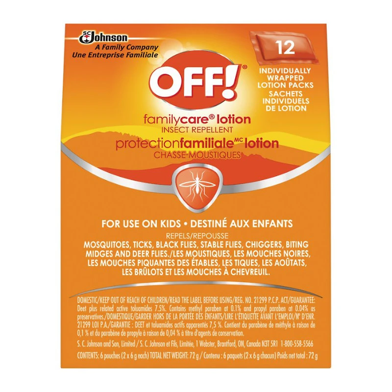 Off Familycare Lotion Pouch - 12s
