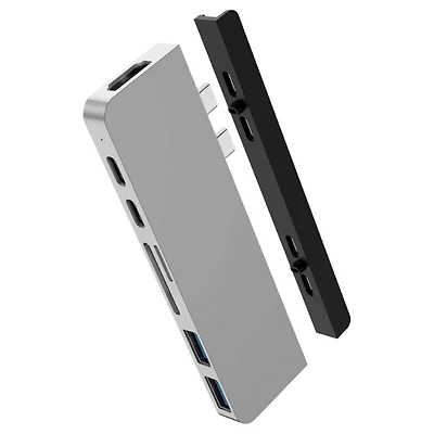 HYPERDRIVE DUO 7IN2 USBC HUB HD28C-SILVE