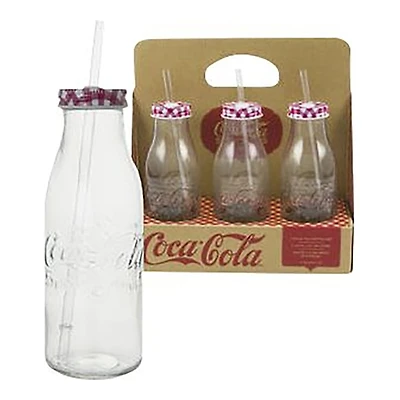 Coca-Cola Glass Bottle Set - 6 piece / 15oz