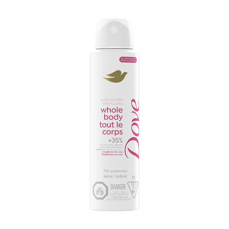 DOVE DEO WB SPRAY RSPBY ROSE 113G