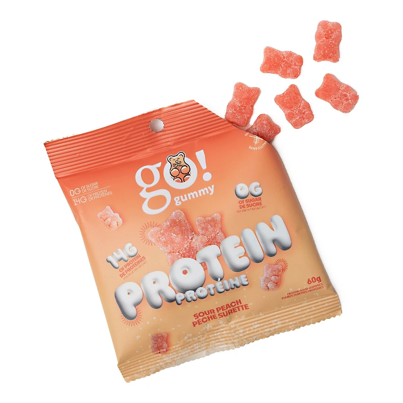 GO NUTRITION GUMMY 60G in Peach