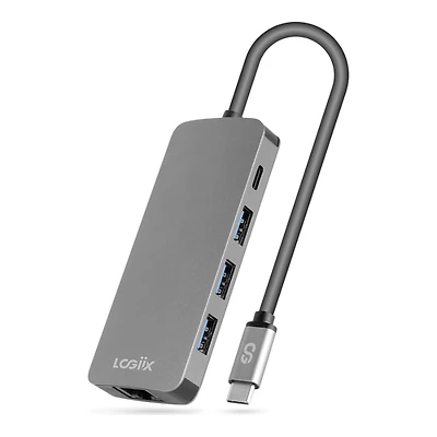 LOGIIX USB TYPE C MULTIPORT in Grey
