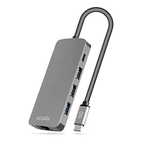 LOGIIX USB TYPE C MULTIPORT in Grey