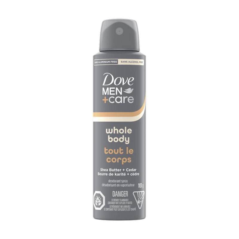 DOVE MEN DEO WB SPRAY SHEA 113G